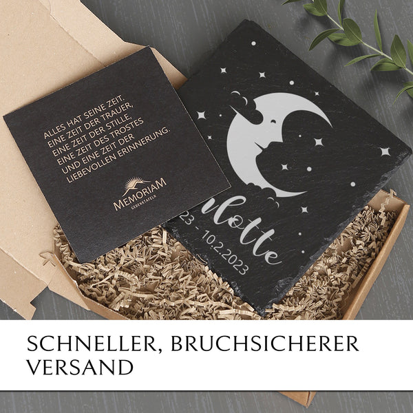 Laden Sie das Bild in den Galerie-Viewer, Gedenkstein Sternenkind online kaufen mit MEMORIAM