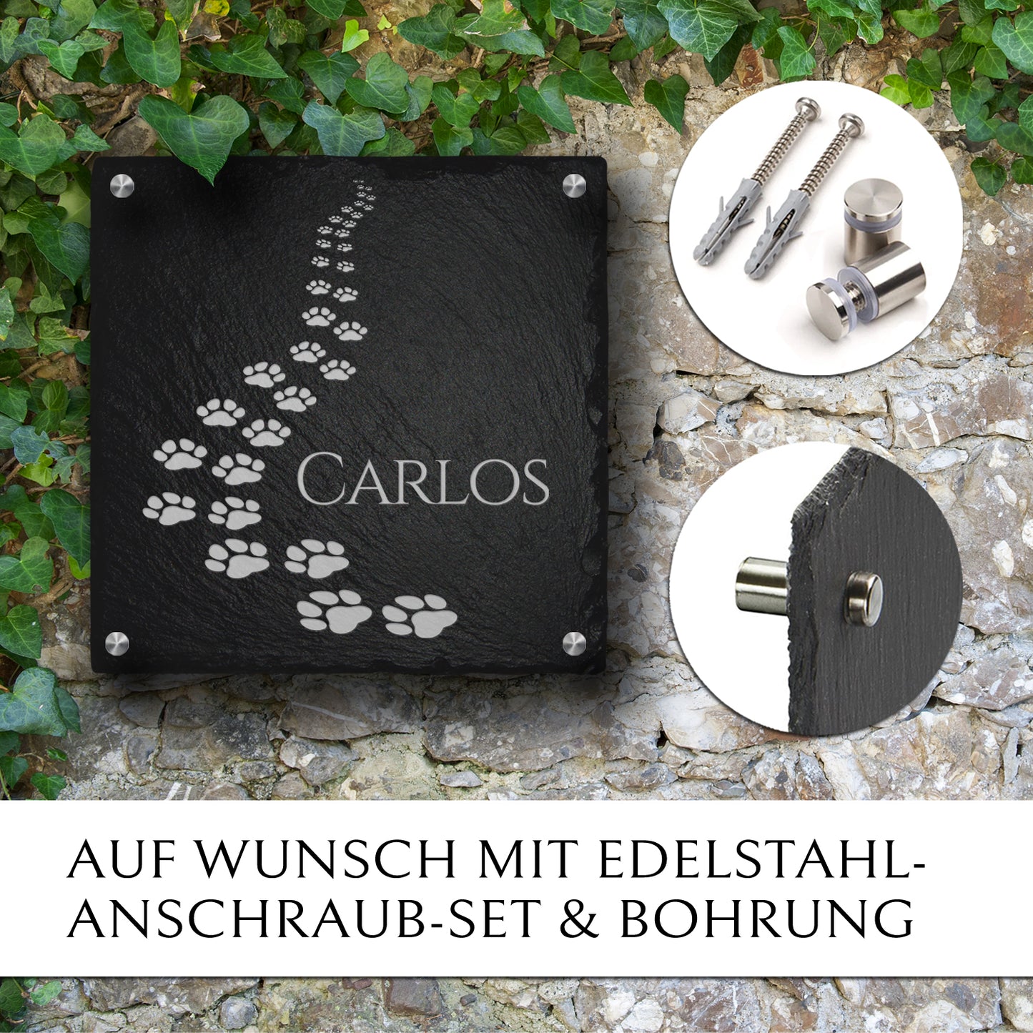 Günstiger Gedenkstein für Katze & Hund von MEMORIAM
