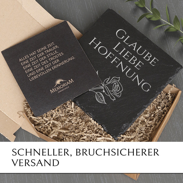 Laden Sie das Bild in den Galerie-Viewer, Grabschmuck “Glaube Liebe Hoffnung“ günstig online kaufen | MEMORIAM.