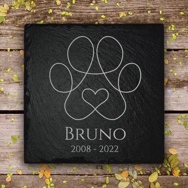 Laden Sie das Bild in den Galerie-Viewer, Grabstein fĂŒr Hund & Katze von MEMORIAM Gedenktafeln.