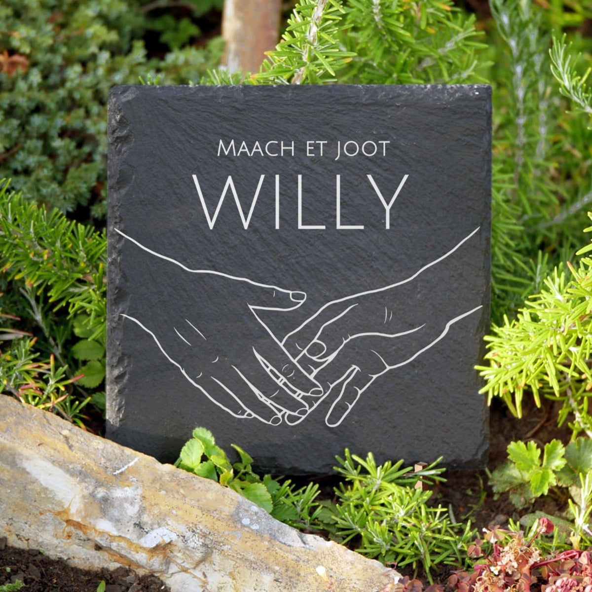 Personalisierter Grabschmuck als Geschenk zur Beisetzung | MEMORIAM Gedenktafeln.
