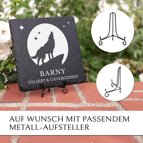 Laden Sie das Bild in den Galerie-Viewer, Günstige Grab- und Gedenktafel für den Hund von MEMORIAM