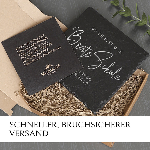 Laden Sie das Bild in den Galerie-Viewer, Grabplatte für Erd- & Urnengrab online kaufen mit MEMORIAM.