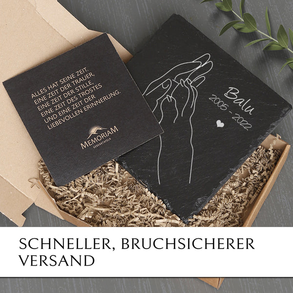 Haustier Grab- und Gedenktafel preiswert online kaufen mit MEMORIAM.