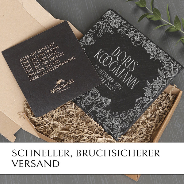 Laden Sie das Bild in den Galerie-Viewer, Urnengrabstein / Grab Platte günstig online kaufen mit MEMORIAM.