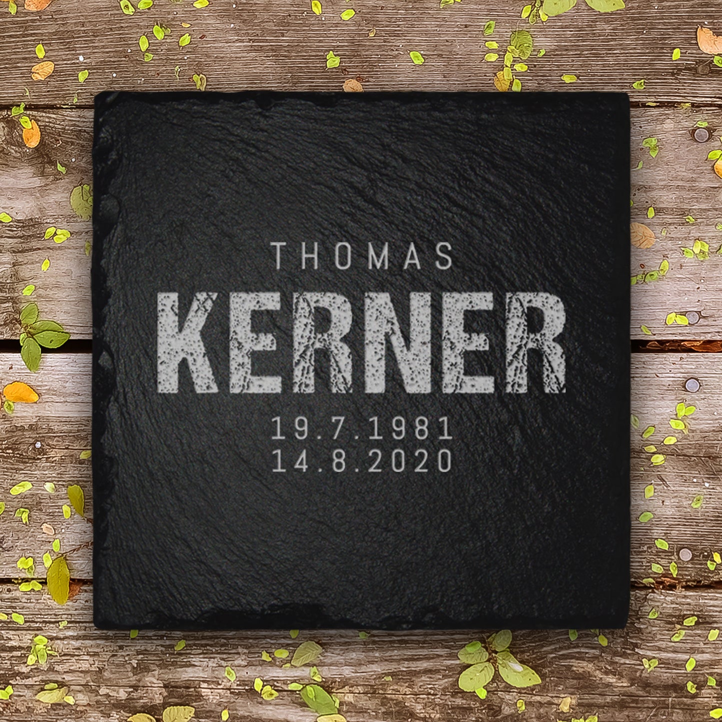 Kleine Grabstein Platte für Erd- & Urnengrab von MEMORIAM.