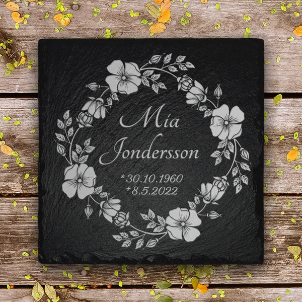 Laden Sie das Bild in den Galerie-Viewer, Grabstein Platte aus Schiefer | Von MEMORIAM.