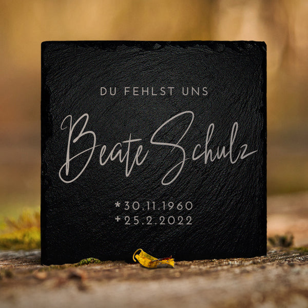 Laden Sie das Bild in den Galerie-Viewer, Günstiger Grabplatte für Erd- und Urnengrab von MEMORIAM.