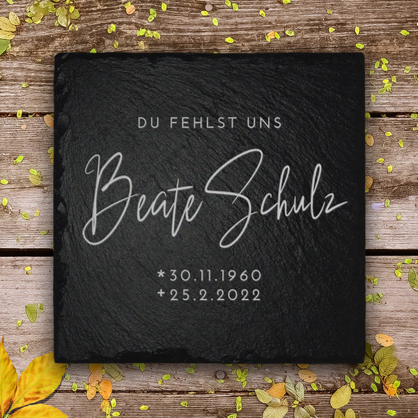 Laden Sie das Bild in den Galerie-Viewer, Kleine Grabplatte für Erd- & Urnengrab von MEMORIAM.