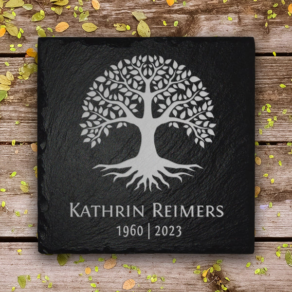 Natürlicher Urnengrabstein aus Schiefer von MEMORIAM.