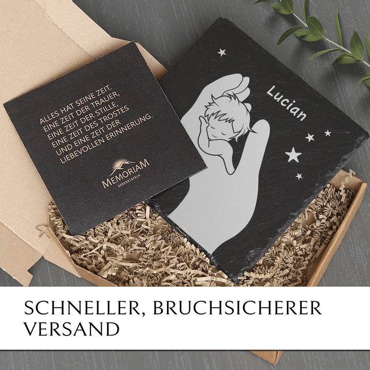 Sternenkind Grab Gedenktafel inkl. Gravur günstig  online kaufen mit MEMORIAM.