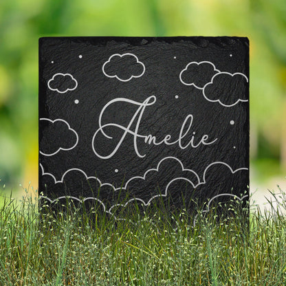 Sternenkind Grabplatte in 25x25, 30x20, 30x30 oder 40x30 cm | MEMORIAM Gedenktafeln.