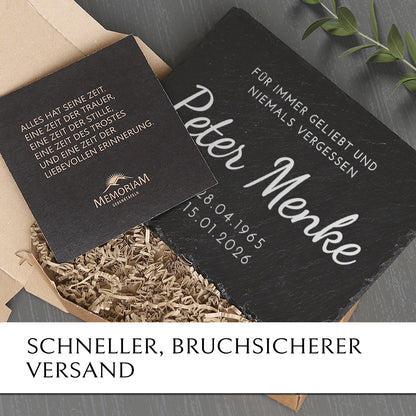 Kleiner Einzelgrab-Grabstein günstig und sicher online kaufen mit MEMORIAM Gedenktafeln.
