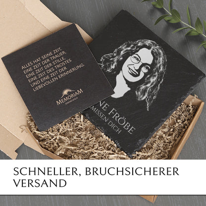 Grab- & Gedenktafel mit Foto Gravur online kaufen | MEMORIAM.