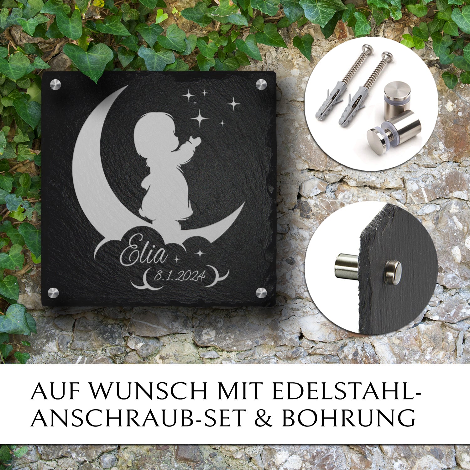 Günstiger Grabstein für Sternenkinder von MEMORIAM