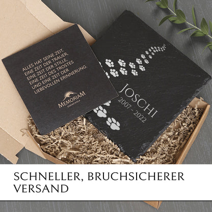 Gedenkstein für Katze & Hund online kaufen mit MEMORIAM