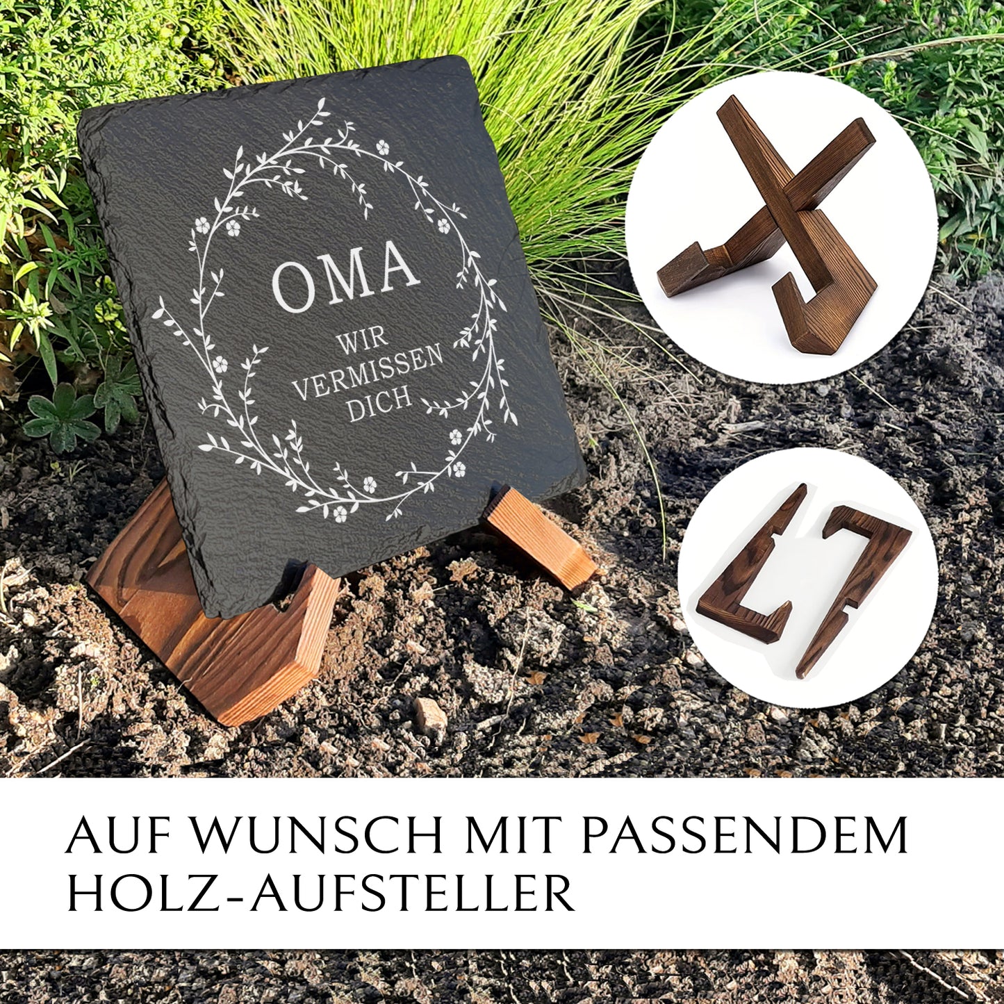 Grabschmuck für das Grab der Oma von MEMORIAM.