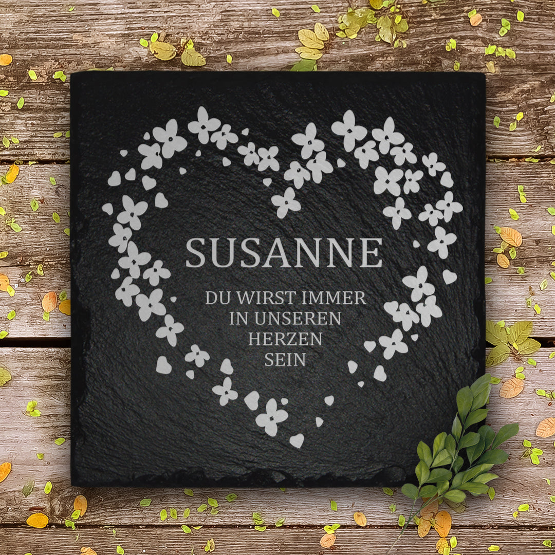 Grabschmuck mit Name für Grab & als Geschenk zur Beerdigung von MEMORIAM.