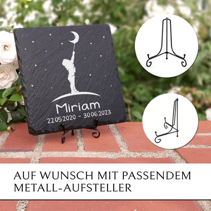 Kinder-Grabstein mit Gravur & Inschrift von MEMORIAM.