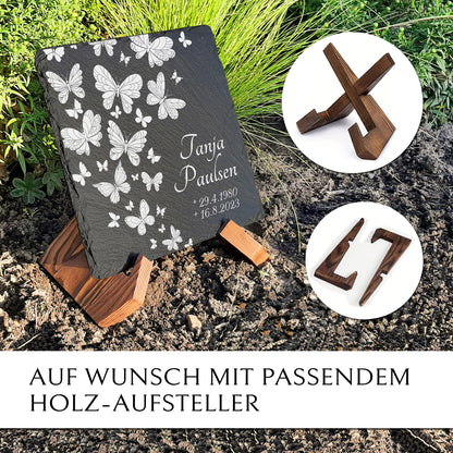 Grabstein 25 x 25 mit Gravur & Inschrift von MEMORIAM.