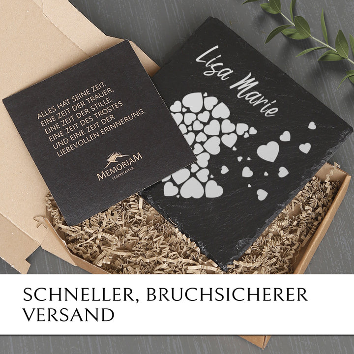 Personalisierter Grabschmuck mit Herz preiswert online kaufen | Memoriam