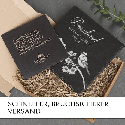 Trauerschmuck mit Name für Grab & Beisetzung online bestellen | MEMORIAM. 