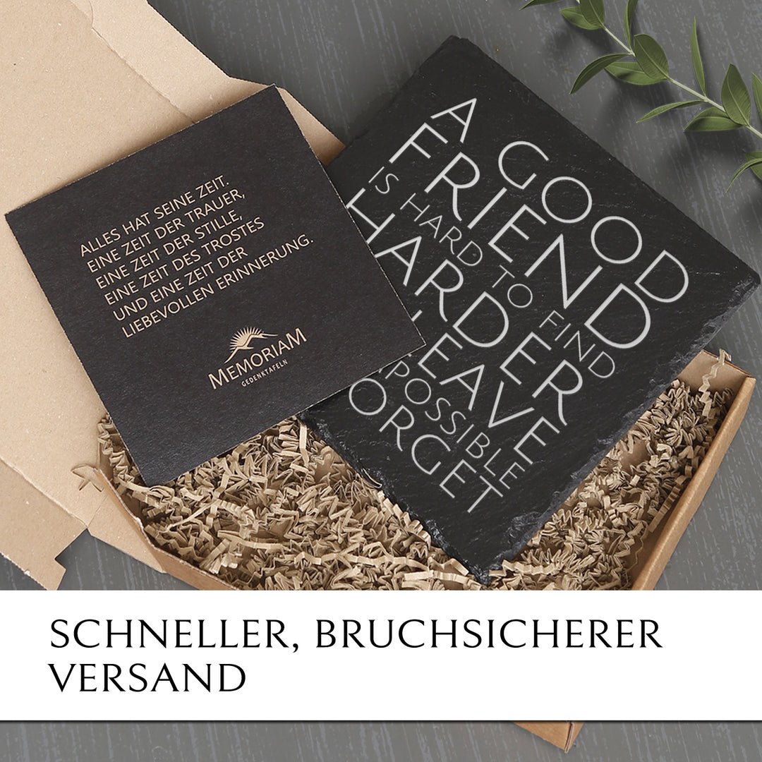 Trauerschmuck zur Beisetzung von Freunden online kaufen bei MEMORIAM.