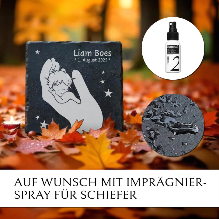 Sternenkind Gedenktafel für Grab und Gedenkstätte inkl. Gravur von MEMORIAM.