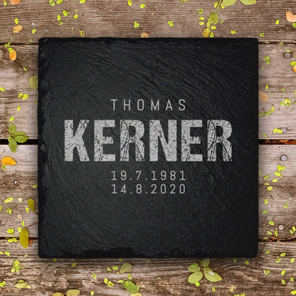 Kleine Grabstein Platte für Erd- & Urnengrab von MEMORIAM. 