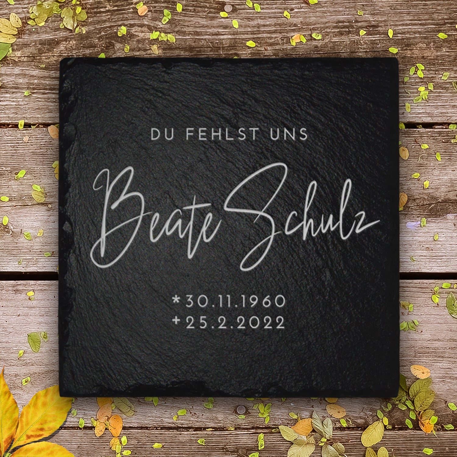 Kleine Grabplatte für Erd- & Urnengrab von MEMORIAM. 